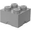 Image de LEGO pierre de stockage 4 plots 25 x 18 cm polypropylène gris