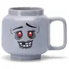 Image de Default LEGO Iconic Mug Small Zombie, Tasse, Multicolore, Gris