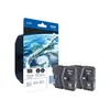Image de Brother LC985BKBP - Pack de 2 - noir - original - blister - cartouche d'encre - pour Brother DCP-J140W, DCP-J315W, DCP-J515W, MFC-J410