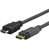 Image de Vivolink HDMI (Typ A)   DisplayPort (5 m), Câble vidéo, Noir