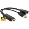 Image de MicroConnect Hdmdpp1 (HDMI, 24.50 cm), Adaptateur données + vidéo, Noir