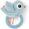 Image de Done by Deer, Hochet, Hochet avec anneau de dentition Birdee bleu