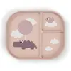 Image de Done by Deer, Vaisselle + couverts pour enfants, Assiette menu Foodie Happy clouds Rose