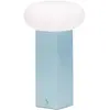 Image de Hübsch, Lampe de table, Low Tragbare Lampe Blau