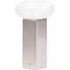 Image de Hübsch, Lampe de table, Low Tragbare Lampe Nickel