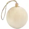 Image de Creativ Company, Décorations de sapin de Noël, Boule en bois pour la décoration de Noël (1x)
