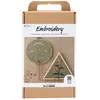 Image de Creativ Company Kit de bricolage - Broderie, Kit de travail manuel, Vert, Multicolore