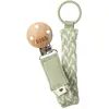 Image de Bibs, Tétine : accessoires, Attache-sucette tressée, Sage/ Ivory