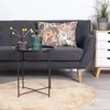 Image de Table basse ronde 46,8 x 50,5 cm en acier noir