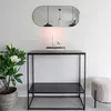 Image de Miroir ovale 35x80 cm en acier laiton