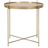 Image de Table basse en acier aspect laiton Ø 48 x 48 cm