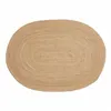 Image de Tapis oval en jute naturel 140 x 200 cm