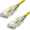 Image de ProXtend Slim U/UTP CAT6 LSZH AWG 28 Jaune 4M (U/UTP, CAT6, 4 m), Câble réseau