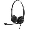 Image de EPOS SENNHEISER IMAPCT SC 230 USB MS II singlesided direct USB Skype with inline call control (Filaire, USB-A), Casque micro de bureau, Noir, Argent