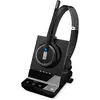 Image de EPOS IMPACT SDW 5066T EU/UK/AUS Casque DECT sans fil UC prêt à l'emploi avec base pour appareil mobile an (Sans fil, USB-A, Les équipes Microsoft), Casque micro de bureau, Noir