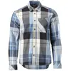 Image de Mascot, Hommes, Chemise, Chemise en flanelle Customized 22904 bleu noir à carreaux taille M, Noir, (M)