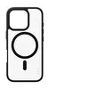 Image de CARE by PanzerGlass Urban Combat - Coque de protection pour téléphone portable - cadre noir - compatibilité avec MagSafe - plastique recyclé - transparent, noir - pour Apple iPhone 16 Pro