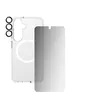 Image de CARE by PanzerGlass Urban Combat - Coque de protection pour téléphone portable - 3 en 1 - compatibilité avec MagSafe - 100 % de polycarbonate recyclé, polyuréthane thermoplastique (TPU) 100 % recyclé - transparent, blanc - avec protecteur d'écran e