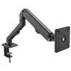 Image de Vision VFM-DA/4 - Kit de montage (couvercle VESA, serre-joint en C, bras articulé, adaptateur VESA) - doublement articulé - pour écran LCD / notebook / tablette - aluminium, acier - noir mat - Taille d'écran : 10"-27" - montrable sur bureau