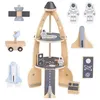 Image de Grande Fusée Spatiale en bois avec accessoires à construire - Garage enfant +3 ans