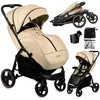 Image de MoMi, Poussette, MIYA EVA   Buggy mit Einhand-Faltung, XL-Räder, Zubehör, verstellbar, Sonnenverdeck   Beige