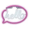 Image de Forever Light, Plafonnier, Néon LED HELLO rose blanc Chauve-souris + USB FLNE15 (76 lm)