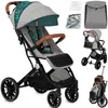 Image de MoMi ESTELLE DAKAR   Poussette Bébé Ultra Compacte   Grandes Roues   Pliage Facile   Accessoires Inclus   Vert