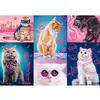 Image de Puzzle 1000 pièces : Neon Color Line : Super chats Trefl