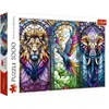 Image de Trefl Puzzle 1000 Buntglas: Tiere (1000 pièces)