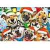 Image de Puzzle 500+1 pièces en bois : Chiens en fête