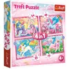 Image de Trefl Puzzle 4in1 Licornes et magie (207 pièces)