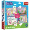Image de Trefl 4 in 1 Puzzle 12, 15, 20, 24 Teile   Peppa Pig (12 pièces)