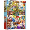 Image de Trefl Puzzle 2 x 500 - Katzen / Malerei (500 pièces)