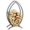 Image de Porte-bûches poisson design en acier 90 cm