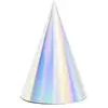 Image de Partydeco Party hats, iridescent, 16cm (1 pkt / 6 pc.) (6 pcs)