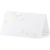 Image de Partydeco Carte de table Branches 9.5 x 5.5 cm, 10 pièces, blanc/or (10 pcs)