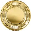 Image de Partydeco, Vaisselle de pique-nique, Assiettes en carton Or 18cm (6pcs) (6x)