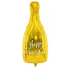 Image de ballon aluminium bouteille happy new year 32x82cm or - générique fb54m-019