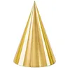 Image de 6 chapeaux de fête cône carton 16cm or brillant - générique czap6-019m