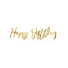 Image de Partydeco Guirlande d'anniversaire Dorée (1 pcs)