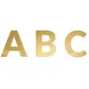 Image de Partydeco Guirlande Alphabet Or (63 pcs)