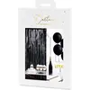 Image de Partydeco Accessoire de fête Rideau 90 x 250 cm, noir (1 pcs)