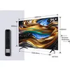 Image de Tv led 4k 75 pouces ecran plat titane dolby vision google tv aipvq engine 75p79b - TCL