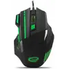 Image de Esperanza EGM201G Souris droite USB Type-A Optique 2400 DPI (Filaire), Souris, Vert, Noir