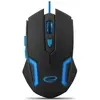 Image de Esperanza EGM205B Souris droite USB type A Optique 2400 DPI (Filaire), Souris, Bleu, Noir