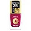 Image de Delia Cosmetics, Vernis à ongles, Cosmetics Coral Hybrid Gel Nail Polish No. 06 Cherry 11ml (No. 06 Cerise)