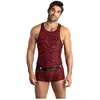 Image de Anais, Hommes, T-shirt, Top "Tribal" pour homme, Rouge, (M)