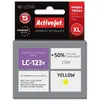 Image de Activejet, Cartouche d'impression, AB-123YN Cartouche(s) Compatible(s) Rendement élevé (XL) (Y)