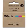 Image de Factis, Cartouche d'impression, KC-511R cartouche d'encre couleur pour imprimante Canon CL-511replacement - Compatible - T (C, M, Y)