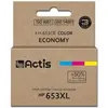Image de Factis, Cartouche d'impression, KH-653CR Encre imprimante Remplacement HP 653XL 3YM74AE Premium 18ml 300 pages Couleur (C, M, Y)